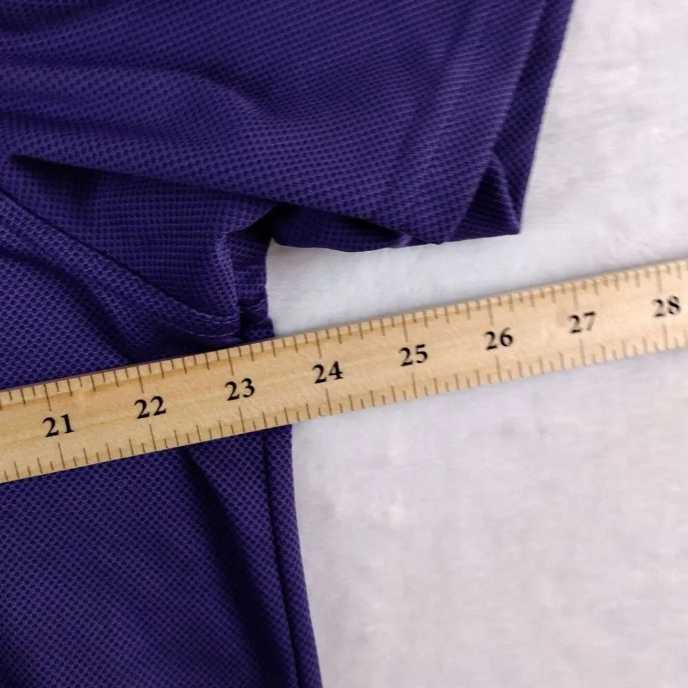 NordicTrack Mens XL Purple Athletic Fit Performance Polo Shirt Short Sleeve Golf